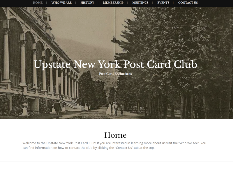 Upstate New York Post Card Club