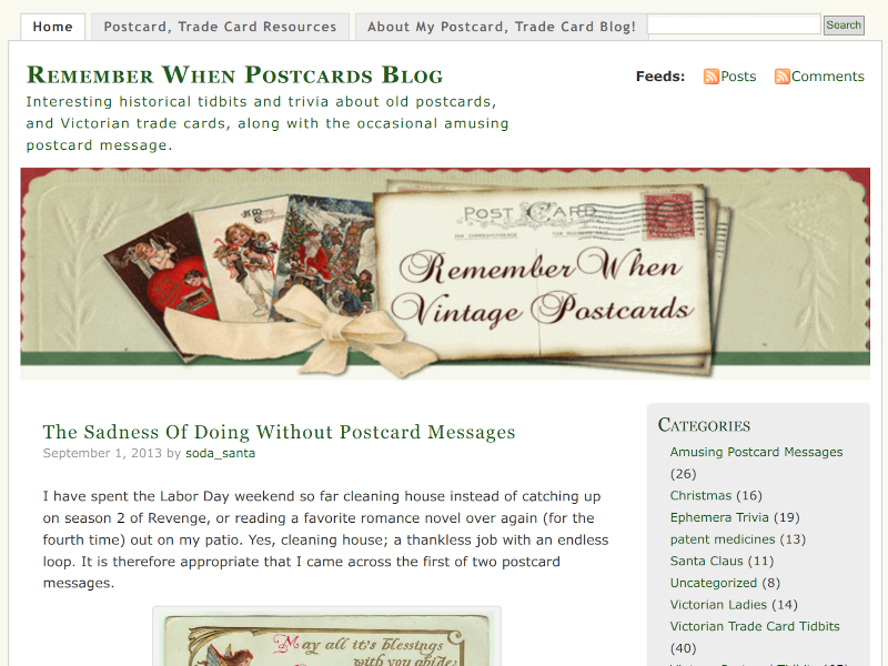 Remember When Postcards Blog