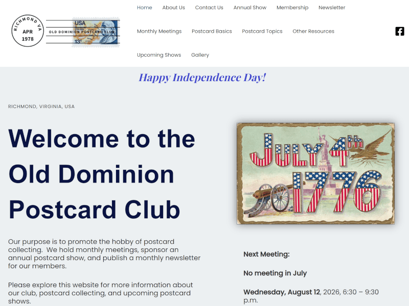 Old Dominion Postcard Club