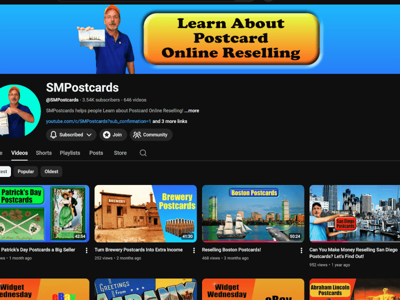 SMPostcards YouTube Channel